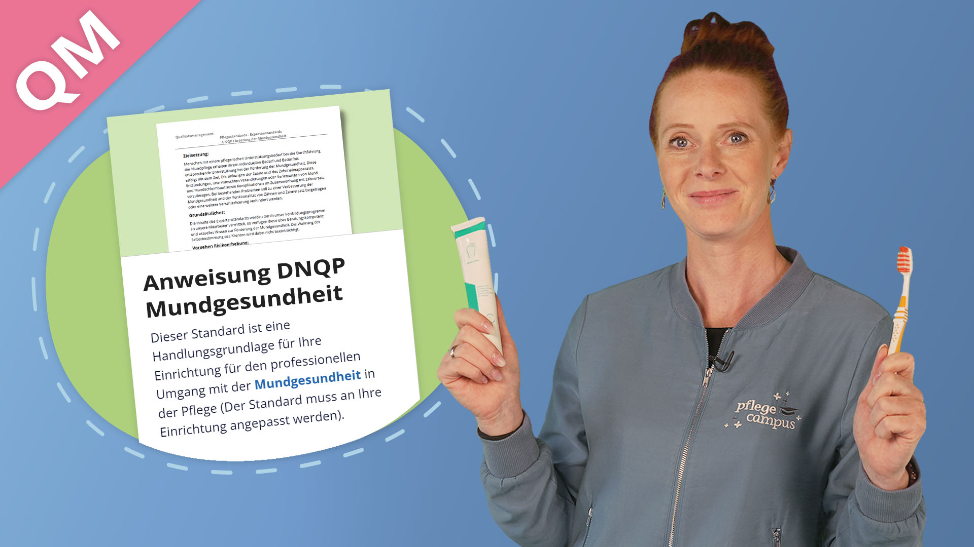 Vorschaubild zum Kurs: Anweisung DNQP: Förderung der Mundgesundheit in der Pflege